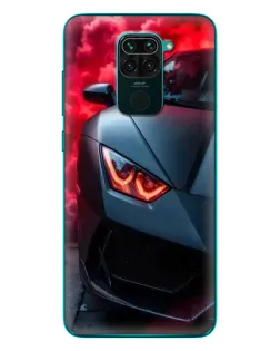 Чехол для Xiaomi Redmi 10X с картинкой «Lamborghini красное сияние»