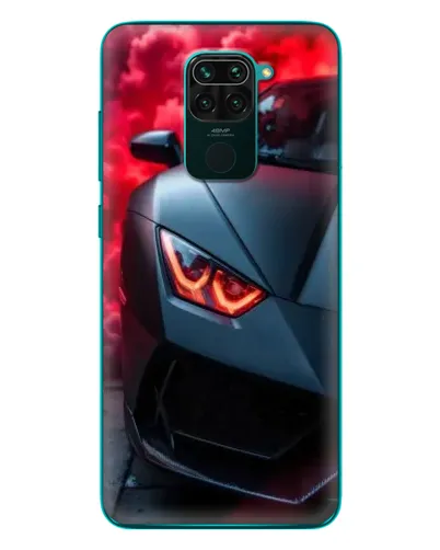 Чехол для Xiaomi Redmi 10X с картинкой «Lamborghini красное сияние»