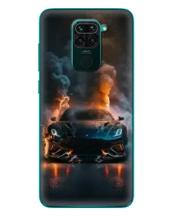 Чехол для Xiaomi Redmi 10X с картинкой «Lamborghini дымная эстетика»