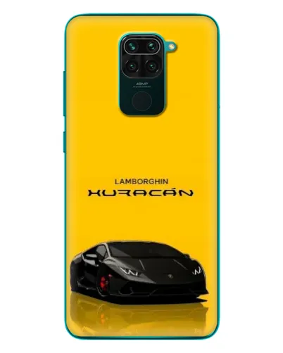 Чехол для Xiaomi Redmi 10X с картинкой «Lamborghini Huracan черный»