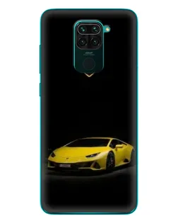 Чехол для Xiaomi Redmi 10X с картинкой «Lamborghini желтый акцент»