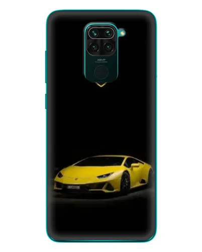 Чехол для Xiaomi Redmi 10X с картинкой «Lamborghini желтый акцент»