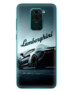 Чехол для Xiaomi Redmi 10X с картинкой «Классическая надпись Lamborghini»