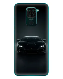 Чехол для Xiaomi Redmi 10X с картинкой «Черный Lamborghini Aventador»