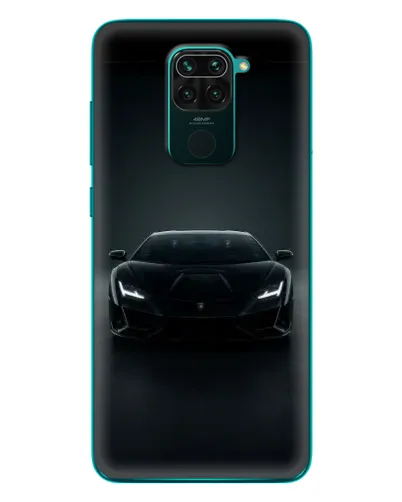 Чехол для Xiaomi Redmi 10X с картинкой «Черный Lamborghini Aventador»
