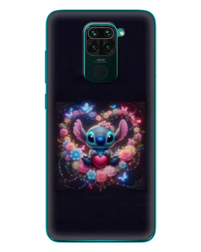 Чехол для Xiaomi Redmi 10X с картинкой «Stitch в цветах»