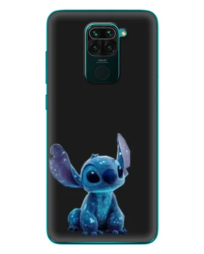 Чехол для Xiaomi Redmi 10X с картинкой «Стич на черном»
