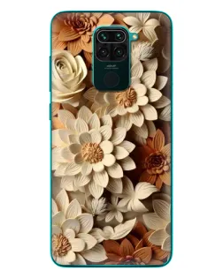 Чехол для Xiaomi Redmi 10X с картинкой «Бежевый флористический декор» Чехол для Xiaomi Redmi 10X с картинкой «Бежевый флористический декор»