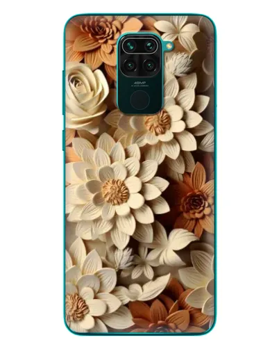 Чехол для Xiaomi Redmi 10X с картинкой «Бежевый флористический декор» Чехол для Xiaomi Redmi 10X с картинкой «Бежевый флористический декор»