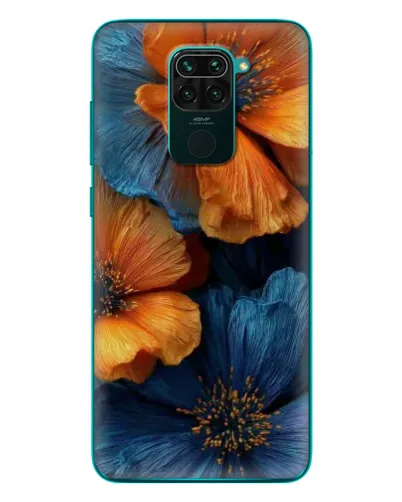 Чехол для Xiaomi Redmi 10X с картинкой «Яркая сине-оранжевая флора» Чехол для Xiaomi Redmi 10X с картинкой «Яркая сине-оранжевая флора»