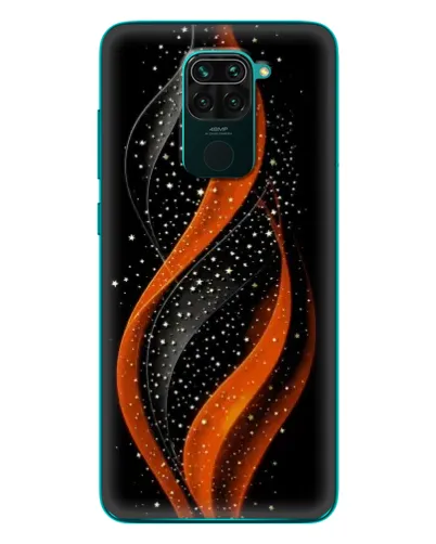 Чехол для Xiaomi Redmi 10X с картинкой «Огненная звездная волна»
