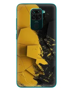 Чехол для Xiaomi Redmi 10X с картинкой «Золотые осколки геометрии»