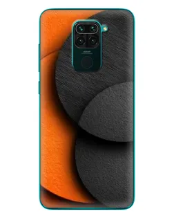 Чехол для Xiaomi Redmi 10X с картинкой «Геометрия оранжевых кругов»