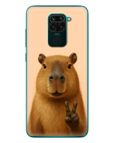 Чехол для Xiaomi Redmi 10X с картинкой «Капибара виктория»