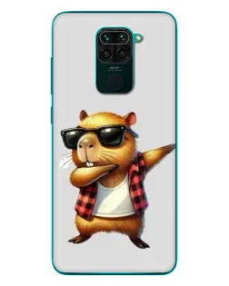 Чехол для Xiaomi Redmi 10X с картинкой «Капибара рэпер даб»