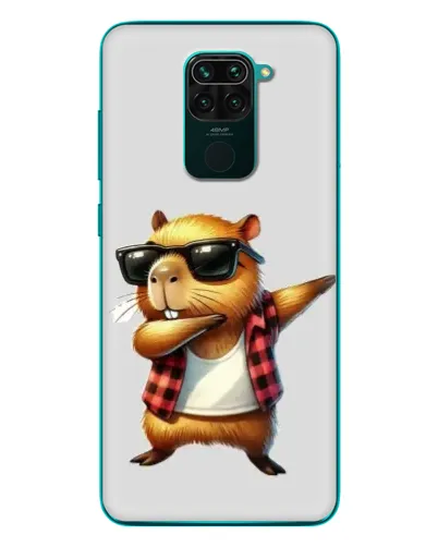 Чехол для Xiaomi Redmi 10X с картинкой «Капибара рэпер даб»