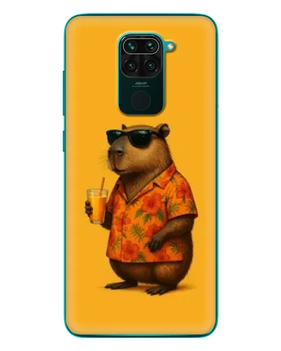 Чехол для Xiaomi Redmi 10X с картинкой «Капибара на отдыхе»