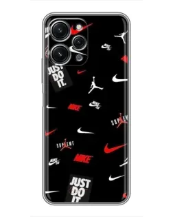 Чехол для Xiaomi Redmi 12 (5G) с картинкой «Nike Mix Pattern»