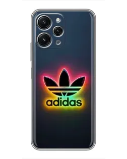 Чехол для Xiaomi Redmi 12 (5G) с картинкой «Неоновый Adidas»