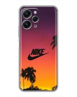 Чохол для Xiaomi Redmi 12 (5G) з картинкою «Nike на заході сонця»