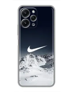 Чохол для Xiaomi Redmi 12 (5G) з картинкою «Nike — зимові гори»