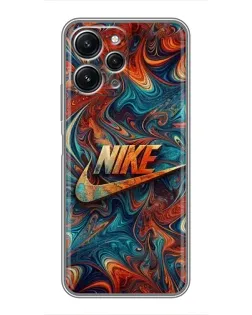 Чохол для Xiaomi Redmi 12 (5G) з картинкою «Nike в абстракції»