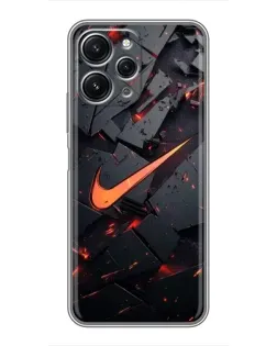 Чохол для Xiaomi Redmi 12 (5G) з картинкою «Nike — ефект розломів»