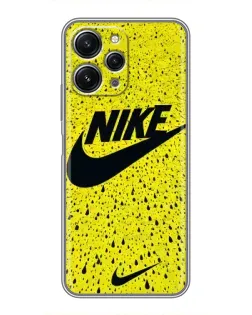 Чохол для Xiaomi Redmi 12 (5G) з картинкою «Жовтий текстурний Nike»