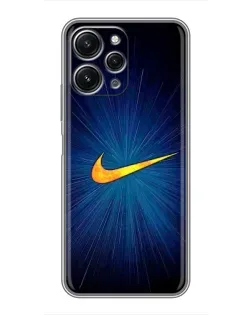 Чехол для Xiaomi Redmi 12 (5G) с картинкой «Синий пульс Nike»