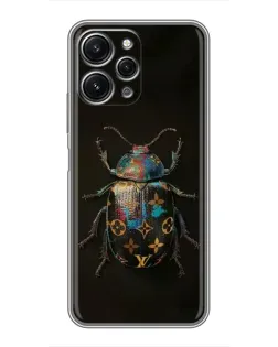 Чохол для Xiaomi Redmi 12 (5G) з картинкою «LV — мармуровий принт»