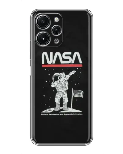 Чохол для Xiaomi Redmi 12 (5G) з картинкою «NASA — крокуємо по Місяцю» Чохол для Xiaomi Redmi 12 (5G) з картинкою «NASA — крокуємо по Місяцю»