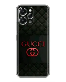 Чохол для Xiaomi Redmi 12 (5G) з картинкою «Gucci — стьобаний чорний»
