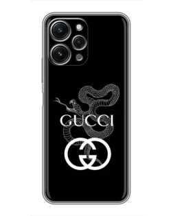 Чохол для Xiaomi Redmi 12 (5G) з картинкою «Gucci — срібна змія»
