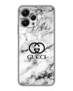 Чохол для Xiaomi Redmi 12 (5G) з картинкою «Gucci — мармуровий шик»