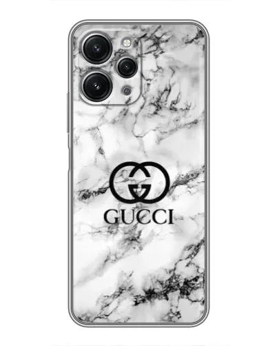 Чохол для Xiaomi Redmi 12 (5G) з картинкою «Gucci — мармуровий шик»