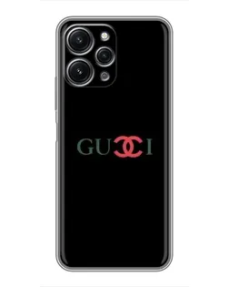 Чохол для Xiaomi Redmi 12 (5G) з картинкою «Gucci — червоний градієнт»