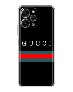 Чохол для Xiaomi Redmi 12 (5G) з картинкою «Gucci — червоний пояс»