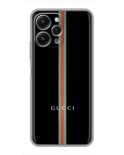 Чехол для Xiaomi Redmi 12 (5G) с картинкой «Gucci — строгая линия»