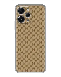 Чехол для Xiaomi Redmi 12 (5G) с картинкой «Gucci — классический беж»