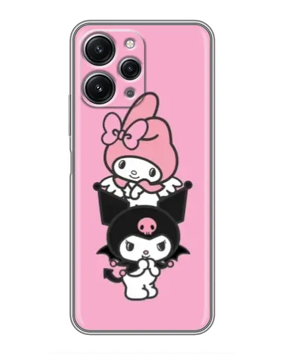 Чохол для Xiaomi Redmi 12 (5G) з картинкою «Тріо My Melody та Kuromi»
