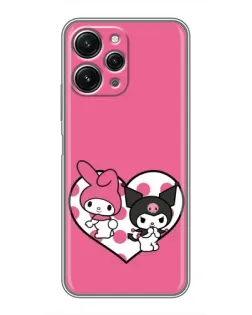 Чохол для Xiaomi Redmi 12 (5G) з картинкою «Kuromi та My Melody» Чохол для Xiaomi Redmi 12 (5G) з картинкою «Kuromi та My Melody»