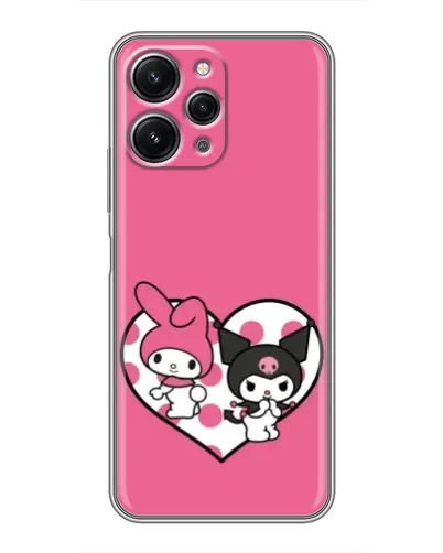 Чохол для Xiaomi Redmi 12 (5G) з картинкою «Kuromi та My Melody»