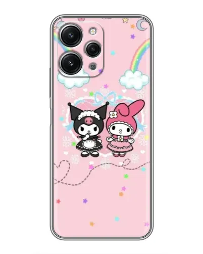 Чохол для Xiaomi Redmi 12 (5G) з картинкою «My Melody та Kuromi»