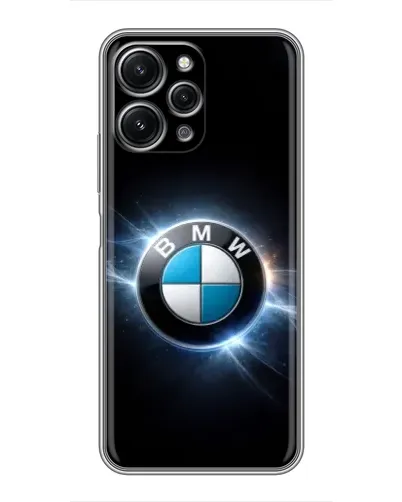 Чохол для Xiaomi Redmi 12 (5G) з картинкою «BMW — неонове сяйво»