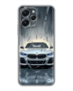 Чохол для Xiaomi Redmi 12 (5G) з картинкою «BMW у світлі фар»