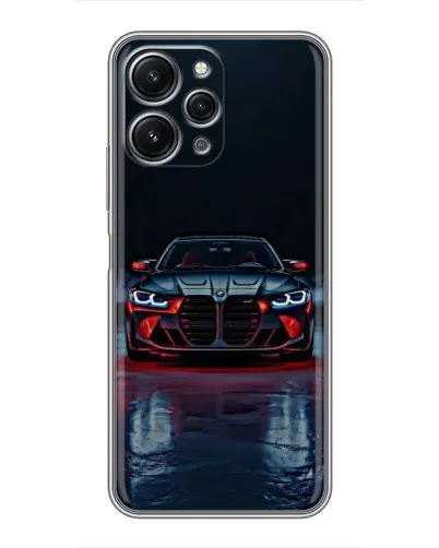 Чохол для Xiaomi Redmi 12 (5G) з картинкою «BMW на мокрій дорозі»