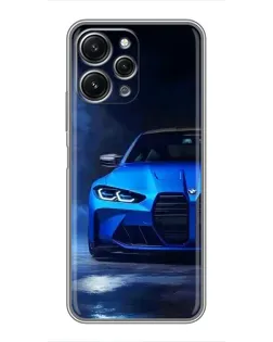 Чохол для Xiaomi Redmi 12 (5G) з картинкою «Блакитна BMW M4»