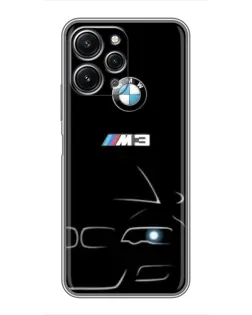 Чохол для Xiaomi Redmi 12 (5G) з картинкою «Мінімалістичний принт BMW M3»