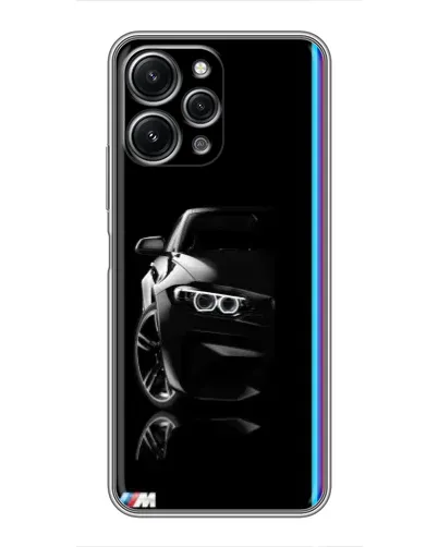 Чохол для Xiaomi Redmi 12 (5G) з картинкою «Силует BMW в темряві»