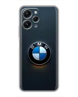 Чохол для Xiaomi Redmi 12 (5G) з картинкою «Логотип BMW — мінімалізм»